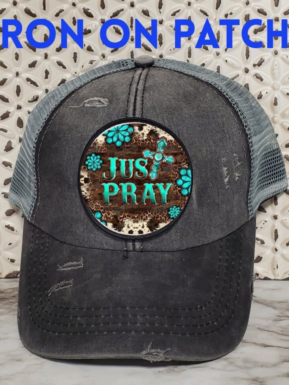 Just Pray Iron on Patch
